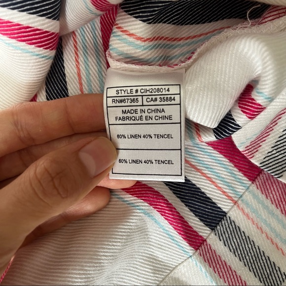 Cupcakes and Cashmere women’s linen blend sleeveless shift dress, S, white - Picture 6 of 6